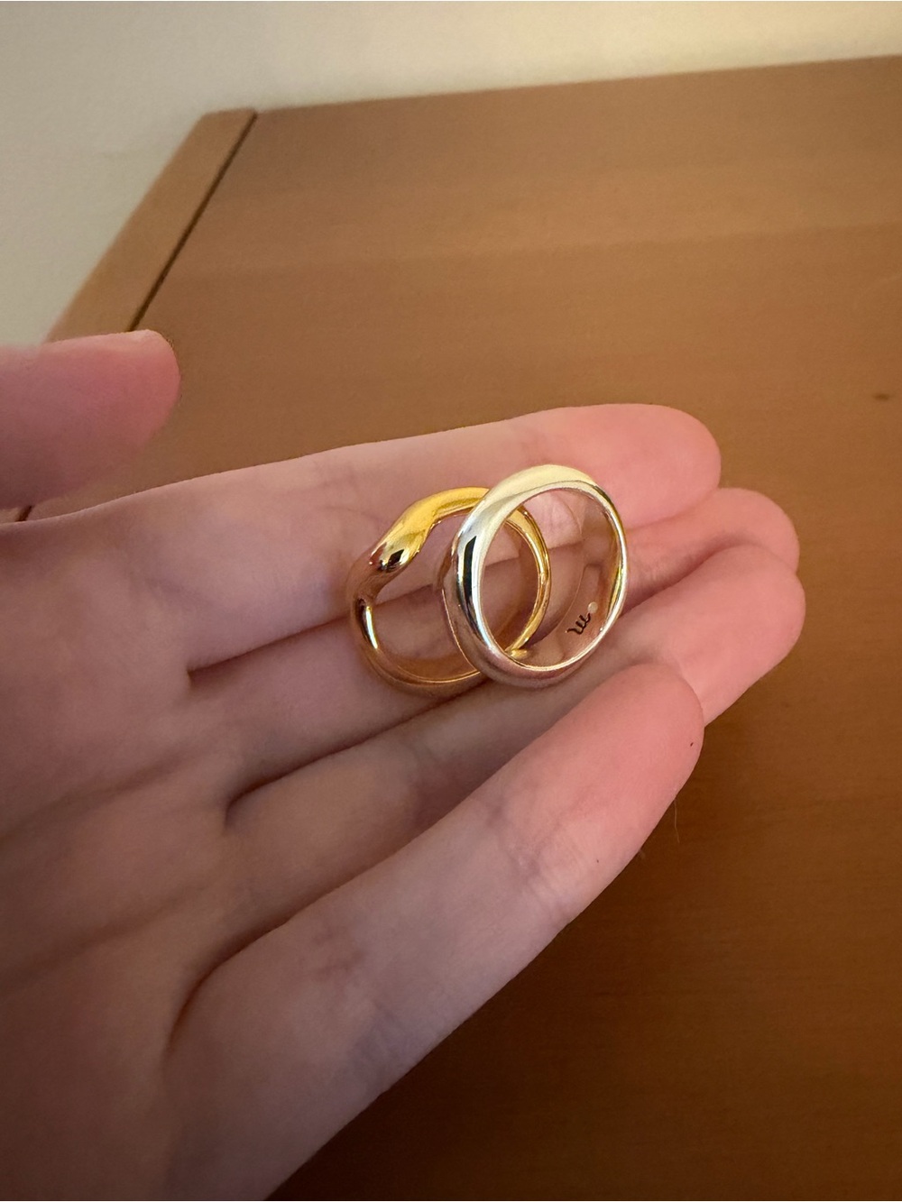 Two Madewell Stacking Rings Size 6 - Picture 4 of 6
